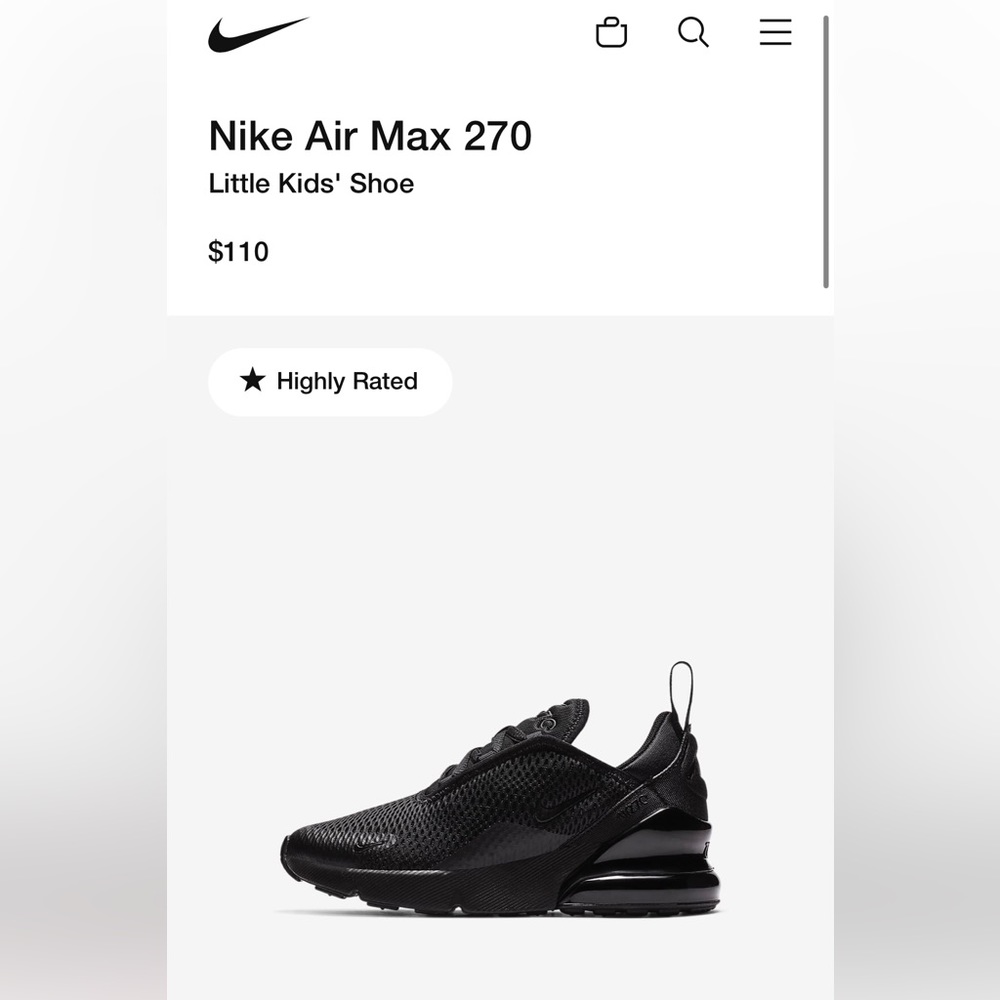 Nike Air Max Little Kids Shoe